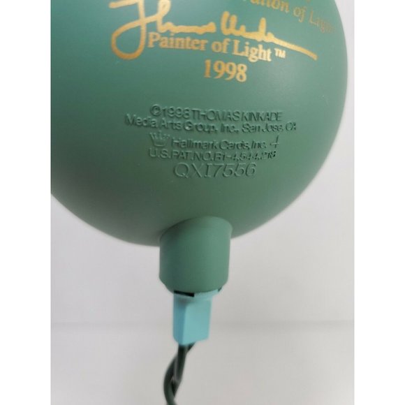 1997 ST Nicholas Circle Hallmark Ornament Thomas Kinkade painter design light 3D - Picture 5 of 7